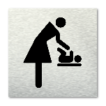 Pictogram vierkant Baby verschoonruimte