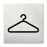 Pictogram vierkant Garderobe