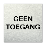 Pictogram vierkant Geen toegang