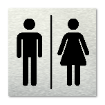 Pictogram vierkant Toiletten