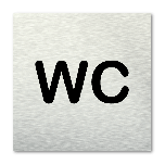 Pictogram vierkant WC