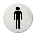 Pictogram rond Toilet heren