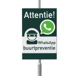 WhatsApp Buurtpreventie bord 40 x 60 cm