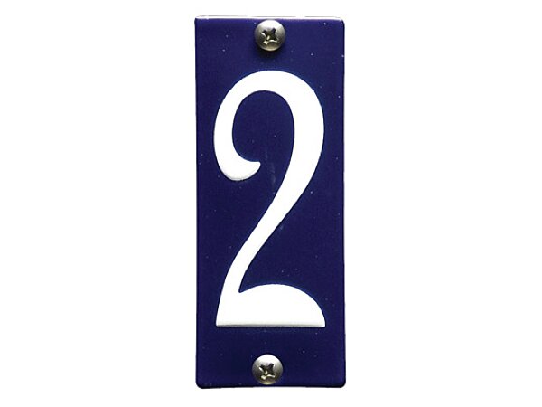Koppelbaar huisnummer blauw