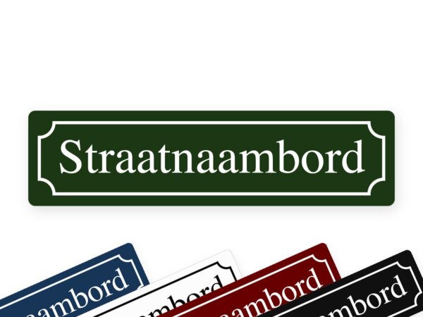 Straatnaambord klassiek