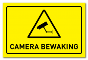 Waarschuwingsbord Camerabewaking