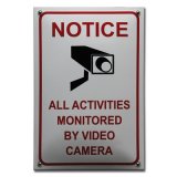 Veiligheidsbord CCTV camerabeveiliging 20 x 30 cm