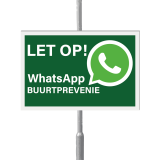 WhatsApp Buurtpreventie bord 30 x 20 cm