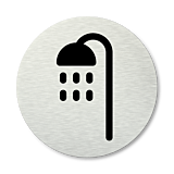 Pictogram rond Douche