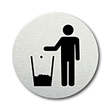 Pictogram Afval prullenbak