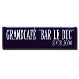 Straatnaambord emaille blauw 33 x 12 cm