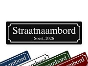 Straatnaambord klassiek 2 regels