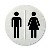 Pictogram rond Toiletten
