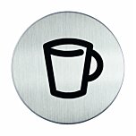 RVS pictogram Drinken, Kantine, beker