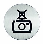 RVS pictogram fototoestel flitser gebruik verboden