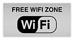 Aluminium rvs look wifi bordje model C