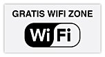 Aluminium wit look wifi bordje model B