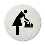 Pictogram rond Baby verschoonruimte