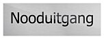Deurbord Nooduitgang