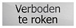 Deurbord Verboden te roken