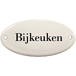 Deurbordje emaille Bijkeuken