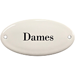 Deurbordje emaille Dames Toilet / WC
