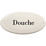 Deurbordje emaille Douche