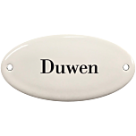 Deurbordje emaille Duwen
