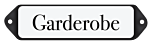 Deurbordje emaille Garderobe