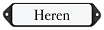 Deurbordje emaille Heren toiletten
