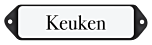Deurbordje emaille Keuken