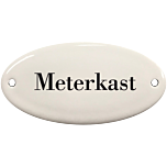 Deurbordje emaille Meterkast