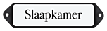 Deurbordje emaille Slaapkamer