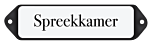 Deurbordje emaille Spreekkamer