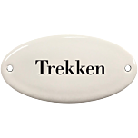 Deurbordje emaille Trekken