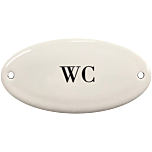 Deurbordje emaille WC