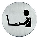 RVS pictogram flexplek, werkplek