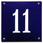 Emaille huisnummerbord gebold 10 x 10 cm | 16 x 16 cm