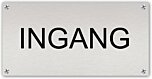 Tekstbord Ingang Aluminium