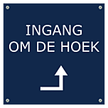 Kunststof tekstbord gegraveerd 15 x 15 cm