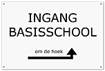 Tekstbord kunststof gegraveerd 30 x 20 cm