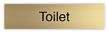 Messing deurbordje Toilet