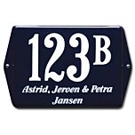 Naambord emaille klassiek 19 x 12 cm deurbord