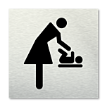 Pictogram vierkant Baby verschoonruimte