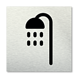 Pictogram vierkant Douche