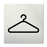 Pictogram vierkant Garderobe