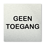 Pictogram vierkant Geen toegang