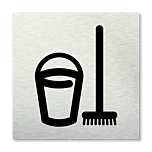Pictogram vierkant Schoonmaak kast