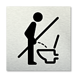 Pictogram Niet staand plassen