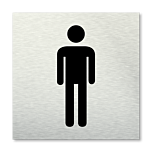 Pictogram vierkant Toilet heren